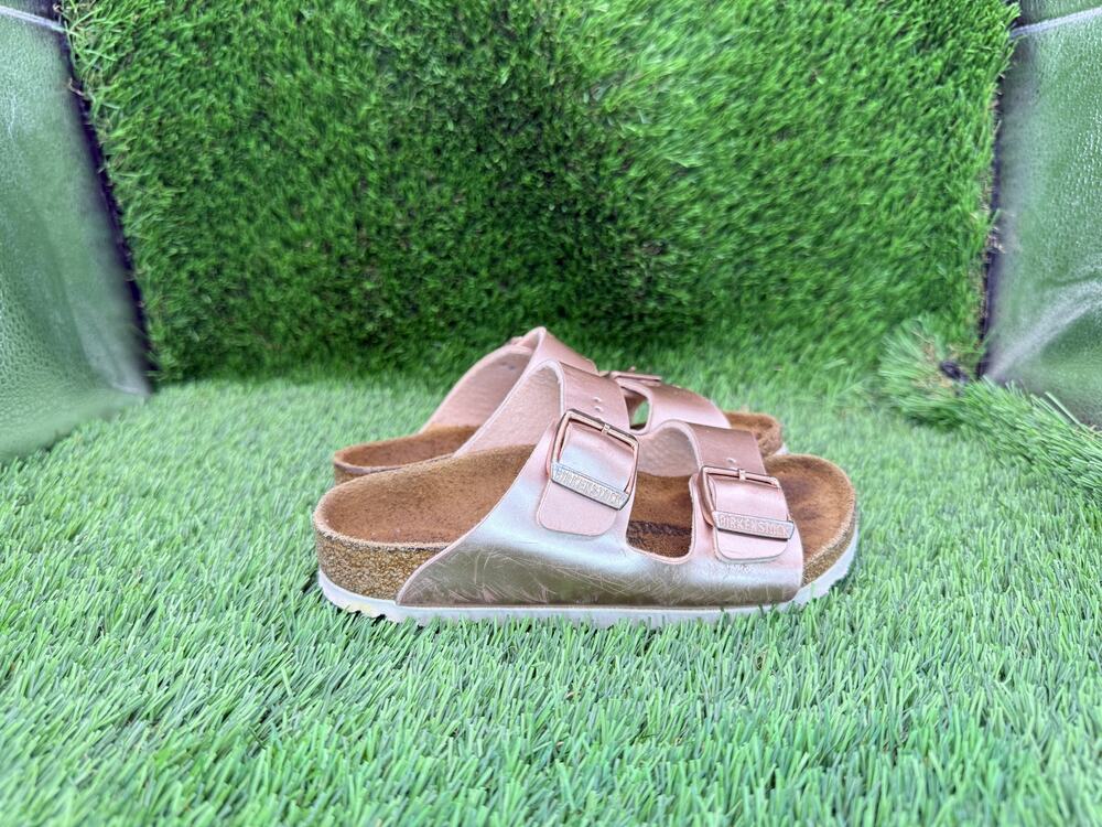 Birkenstock Arizona Slide Sandal Girls 10 Pink Synthetic Casual Slip-On Buckle